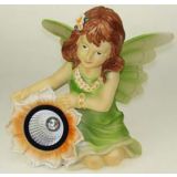 FIGURA, OKRASNA ANGEL SOLARNI MIX BARV VIŠ 25 CM