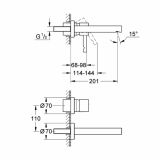 DODATNA OPREMA ZA PIPE GROHE ESSENCE ARMATURA ZA UMIVALNIK PODOMETNA
