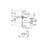 PIPA ZA BIDE GROHE CONCETTO, ZG. DEL SIFONA