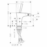 PIPA ZA BIDE HANSGROHE PURAVIDA BELA-KROM ZG. DEL SIFONA