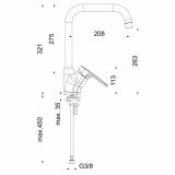 PIPA KUHINJSKA UNITAS INFINITY, STOJEČA, 2 CEVI