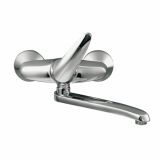 PIPA KUHINJSKA UNITAS PRESTIGE STENSKA, DOLGI IZLIV L=200 MM, KROM