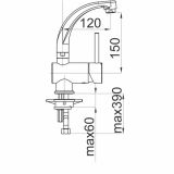 PIPA ZA UMIVALNIK UNITAS FRESH F12