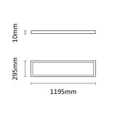 ASALITE LED PANEL 120X30CM 6500K 45W 5400LM