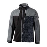 JAKNA ALBATROS AVERY SOFTSHELL ŠT.M SIVA Z ODSEVNIM POTISKOM