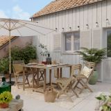 BALKONSKA JEDILNA GARNITURA SOLIS II COMPACT 1 MIZA + 4 STOLI