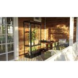 BALKONSKI RASTLINJAK VITAVIA POLIS 350 ESG, ČRNA