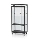 BALKONSKI RASTLINJAK VITAVIA POLIS 350 ESG, ČRNA KOLESA