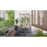 BALKONSKI RASTLINJAK VITAVIA POLIS HKP4MM STEEL FOUNDATION, ALU