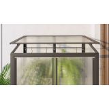 BALKONSKI RASTLINJAK VITAVIA POLIS HKP4MM STEEL FOUNDATION, BLACK