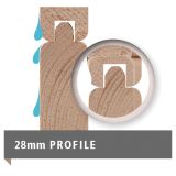 LESENA VRTNA HIŠKA KARIBU BASTRUP 4 2.20X2.80X2.22 LES 28MM