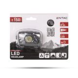 BATERIJSKA SVETILKA ENTAC 5W, S SENZORJEM, ČRNA