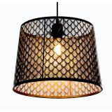 VISEČA SVETILKA BECCA 1XE27 D=350MM, ČRNA/ ZLATA