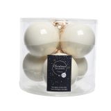 STEKLENA BUNKA BELE BARVE, SIJOČE/MAT, 6/1, FI 80 MM