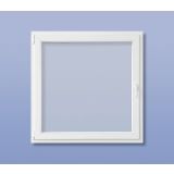 PVC OKNO CANDO BELO 58X58 CM D 6 KOMORNO S KLJUKO