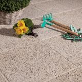 BETONSKA PLOŠČA ZOBEC VISTA 40X40X3.8 CM BELA