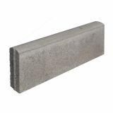 BETONSKI ROBNIK OBLAK GROUP 100X20X5 CM POLKROŽEN CEMENTNO SIV