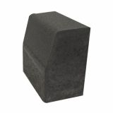 BETONSKI ROBNIK OBLAK GROUP 25X25X12/15 CM DVOSLOJNI 1/4, CESTNI, CEMENTNO SIV
