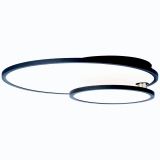 NADGRADNA STROP. SVETILKA BILITY 1X36W, ČRN ROB, EASY DIM, OKROGLA