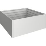 KOVINSKA VISOKA GREDA BIOHORT 2X2 201 X 201 X 77 CM SREBRNA