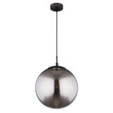 VISEČA SVETILKA BLAMA 1XE27 ČRNA / DIMLJENO STEKLO