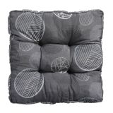 BLAZINA MADISON FLORANCE 47X47 CM TEMNO SIVA, VZOREC KROG