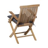 BLAZINA MADISON PANAMA, SIVA, 46X46 CM