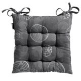 BLAZINA MADISON TOSCANE 46X46 CM TEMNO SIVA, VZOREC KROG