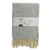 DEKORATIVNA ODEJA DECORIS BOMBAŽNA ODEJA 170X130 CM SORT