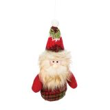 OKRASEK ZA JELKO GLOSSTYLE BOŽIČEK ALI SNEŽAK 14 CM IZ TEKSTILA