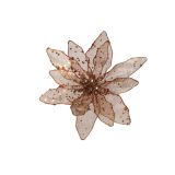 OKRASEK ZA JELKO HOUSE OF SEASONS BOŽIČNA ZVEZDA 20 CM PROSOJNA ZLATA