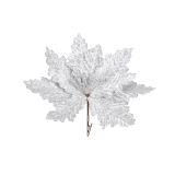 OKRASEK ZA NOVOLETNO JELKO - BOŽIČNA ZVEZVA NA SPONKI, SREBRNE BARVE