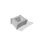 BETONSKI IZDELEK SEMMELROCK BRADSTONE ARGENTO ZID 30/30/15 CM, SREBRNO SIVA