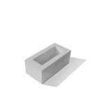 BETONSKI IZDELEK SEMMELROCK BRADSTONE ARGENTO ZID 40/20/15 CM, SREBRNO SIVA