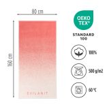 BRISAČA ZA PLAŽO SVILANIT GRADIANT PEACH 80X160 CM