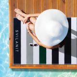 BRISAČA ZA PLAŽO SVILANIT GREEN STAR 100X180 CM ZELENA/MODRA