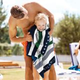 BRISAČA ZA PLAŽO SVILANIT GREEN STAR 100X180 CM ZELENA/MODRA