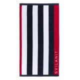 BRISAČA ZA PLAŽO SVILANIT SKY RED LINE 100X180 CM