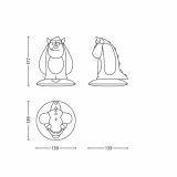 BRLIVKA PHILIPS SOFTPAL SULLEY 1X1W LED 71705/83/16 MODRA