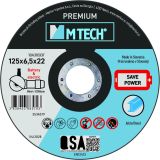 BRUSNA PLOŠČA ZA JEKLO MTECH 125X6.5X22 PREMIUM JEKLO