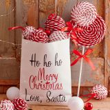 BUNKA IZ UMETNE MASE DECORIS BELE/RDEČE BARVE FI 8 CM SORT