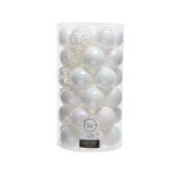 BUNKA IZ UMETNE MASE DECORIS HLADNO BELA MIX 37/1 FI 6 CM