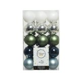 BUNKA IZ UMETNE MASE DECORIS MODRA MIX 30/1 FI 6 CM