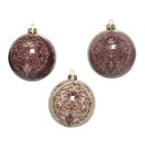 BUNKA IZ UMETNE MASE DECORIS ROZA Z DEKORJEM FI 8 CM SORT