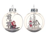 BUNKA IZ UMETNE MASE DECORIS SNEŽNA IDILA FI 8 CM SORT