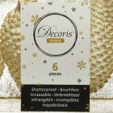 BUNKA IZ UMETNE MASE DECORIS STORŽ, 8 CM, BELO ZLAT 6/1