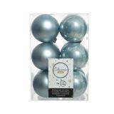 BUNKA IZ UMETNE MASE DECORIS SVETLO MODRA SIJOČA/MAT 12/1 FI 6 CM