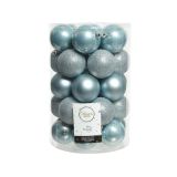 BUNKA IZ UMETNE MASE DECORIS SVETLO MODRE BARVE MIX 34/1 FI 8 CM