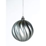 BUNKA IZ UMETNE MASE GLOSSTYLE DEKOR 8 CM SREBRNA SORTIRANO