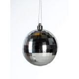 BUNKA IZ UMETNE MASE GLOSSTYLE DEKOR 8 CM SREBRNA SORTIRANO